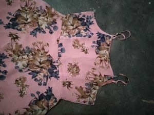 Floral Pink Midi Dress