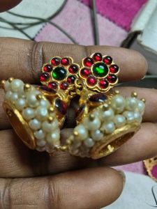 Pearl &amp; Stone Earrings