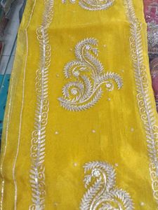 Yellow Embroidered Salwar Suit