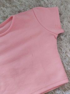 Pink Cropped Top