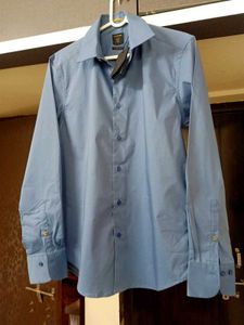 NEW RARE RABBIT Blue colour cotton shirt