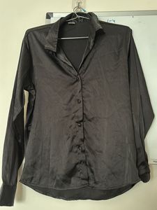 Black Satin Shirt!