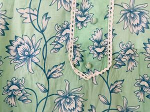 Light Bluish Green Daily Wear Kurti