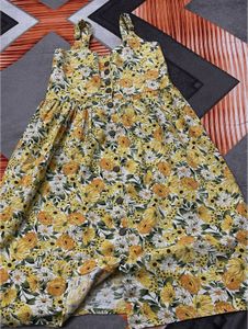 Floral Print Button-Down Sundress