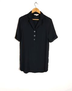 Black Plain Tshirt Dress (Women)