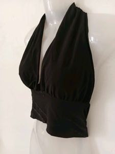Chic Black Halter Top