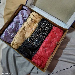 Silk Scarves - Set of 4