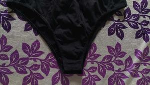 blacksatinbodysuit with a collared, wrap-style Top