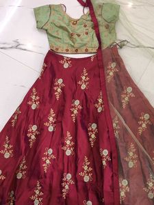 Elegant Embroidered Lehenga Choli Set