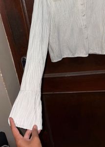 Textured White Shirt