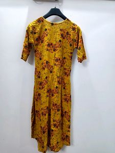 Mustard Kurta For Women