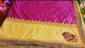 Brand New Party Wear Saree With Blouse Material