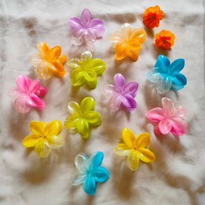 Colorful Flower Hair Clips