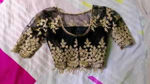 Embroidery Blouse With Tassel
