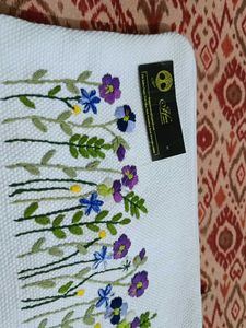 Embroidered Floral Pouch