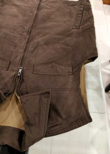 Richlook Men Brown Sleeveless Reversible Jacket