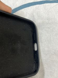 Black silicone case for iPhone 13