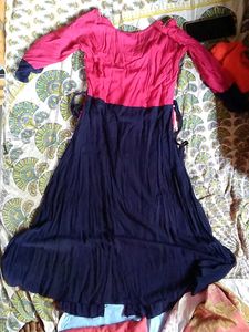 Pink and Navy Dress