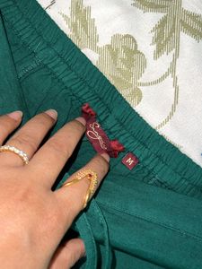 Cotton Green Palazzo Pant