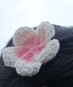 Crochet Flower Hair Clip