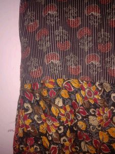 Black Multicolour Gown