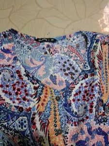 Paisley Print Mini Dress