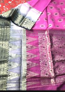 Bengal handloom Tussar Saree Without blouse Piece