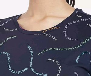 Ajile Pure Cotton Tshirt Activewear,M