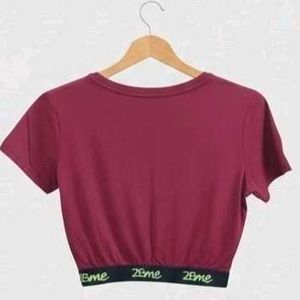 Smile Graphic Crop Top