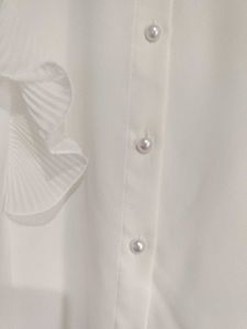Zara White Ruffle Top