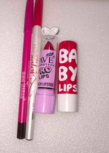 1Lipstick & 2 Lipstick Liner 1Baby lips glow