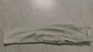 Beige Cargo Jeans