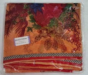 Peach Floral Saree With Blouse