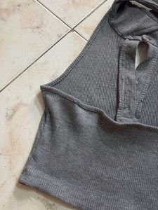 Cute Grey Crop Top