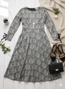 Elegant Floral Print Dress