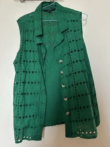 Broderie Cotton Top from Vero Moda
