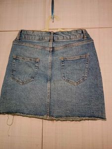 Denim Mini Skirt