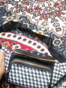 Houndstooth Waist Bag