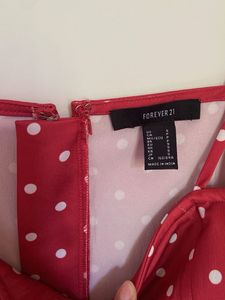 Red Polka Dot Midi Dress