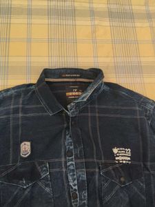 Stylish WODDEN Blue Plaid Shirt