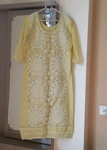 Light Yellow Kurta Set