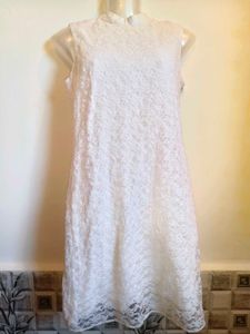 White Lace Dress Size Small