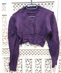 Purple Knit Sweater
