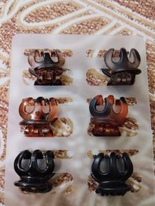 Mini Hair Claw Clips - Set of 6