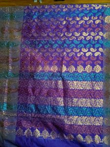 Stylish Purple Saree Partywear