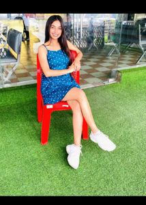 Blue Skater Mini Dress