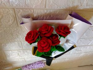 Crochet Rose 🌹🌹🌹 Bouquet 💐💐
