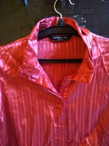 Vintage Satin Shirt For Women
