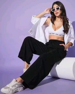 Black Wide Leg Trousers