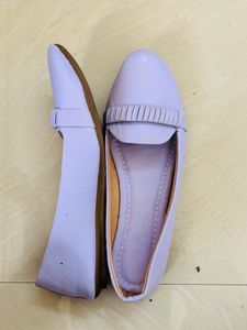 Lavender Colour Flat And Belly